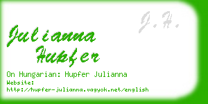 julianna hupfer business card